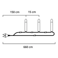 Bunte LED-Lichterkette, 35-flammig 6,6m -Philips Store 5524290 2