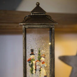 Schneemann-Laterne LED Wassergefüllt Batteriebetr. -Philips Store 5524572 3