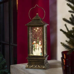 Schneemann-Laterne LED Wassergefüllt Batteriebetr. -Philips Store 5524572 5