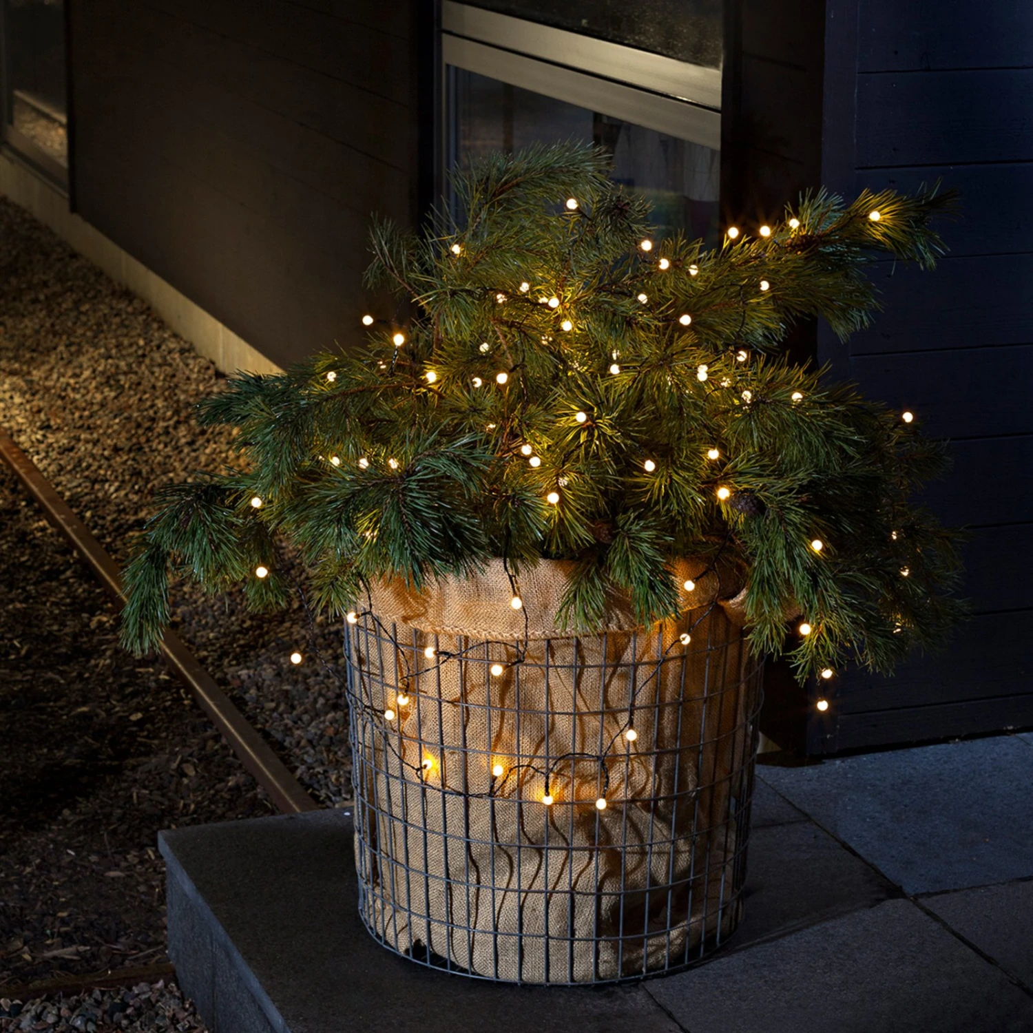 Für Außen- Lichterkette LED 80-flg. Warmweiß, Batt 5 Für Außen- Lichterkette LED 80-flg. Warmweiß, Batt – Bild 3