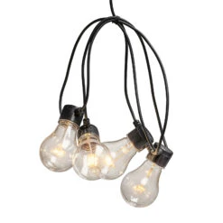 Lichterkette Biergarten 20x Birne Klar Bernstein