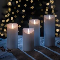 Mit 3D-Flamme Ausgestattet - LED-Kerze Echtwachs -Philips Store 5524779 4