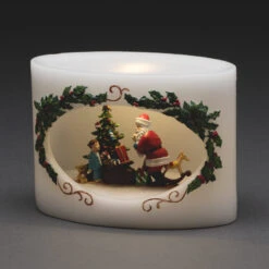 Echtwachskerze LED Weihnachtsmann Mit Kind 6 Echtwachskerze LED Weihnachtsmann Mit Kind -Philips Store 5524835 1