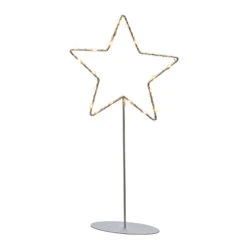 Stehender LED-Metallstern - Silber Mit Fuß 9 Stehender LED-Metallstern - Silber Mit Fuß -Philips Store 5524851 3