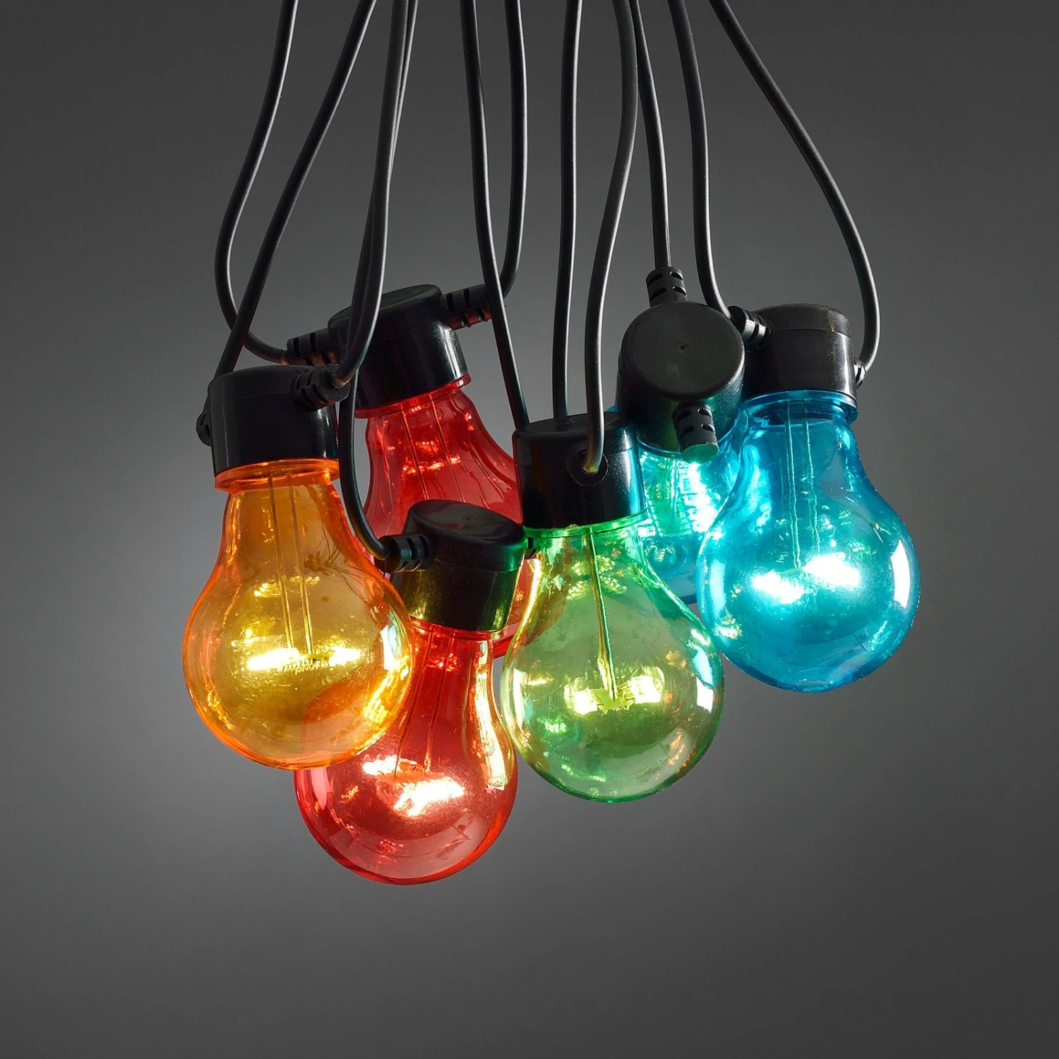 Lichterkette Biergarten 20 Bunte LED-Birnen 10 Lichterkette Biergarten 20 Bunte LED-Birnen – Bild 8