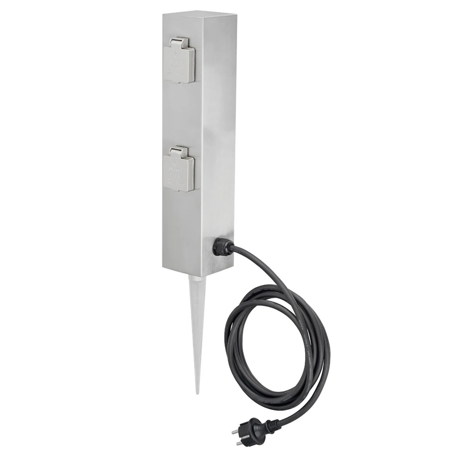 Vierfach-Steckdosensäule Connect S4 M. Erdspieß 4 Vierfach-Steckdosensäule Connect S4 M. Erdspieß – Bild 2