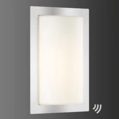 Moderne LED-Außenwandleuchte Luis M. Bew.-Melder