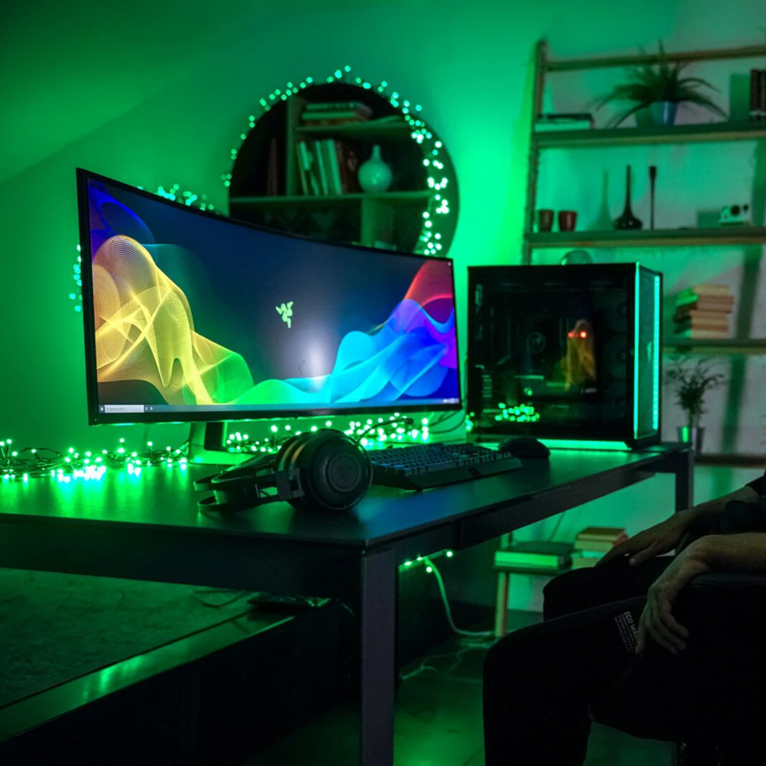 Lichterkette Twinkly RGB, Schwarz, 100-flammig 8m 4 Lichterkette Twinkly RGB, Schwarz, 100-flammig 8m – Bild 2