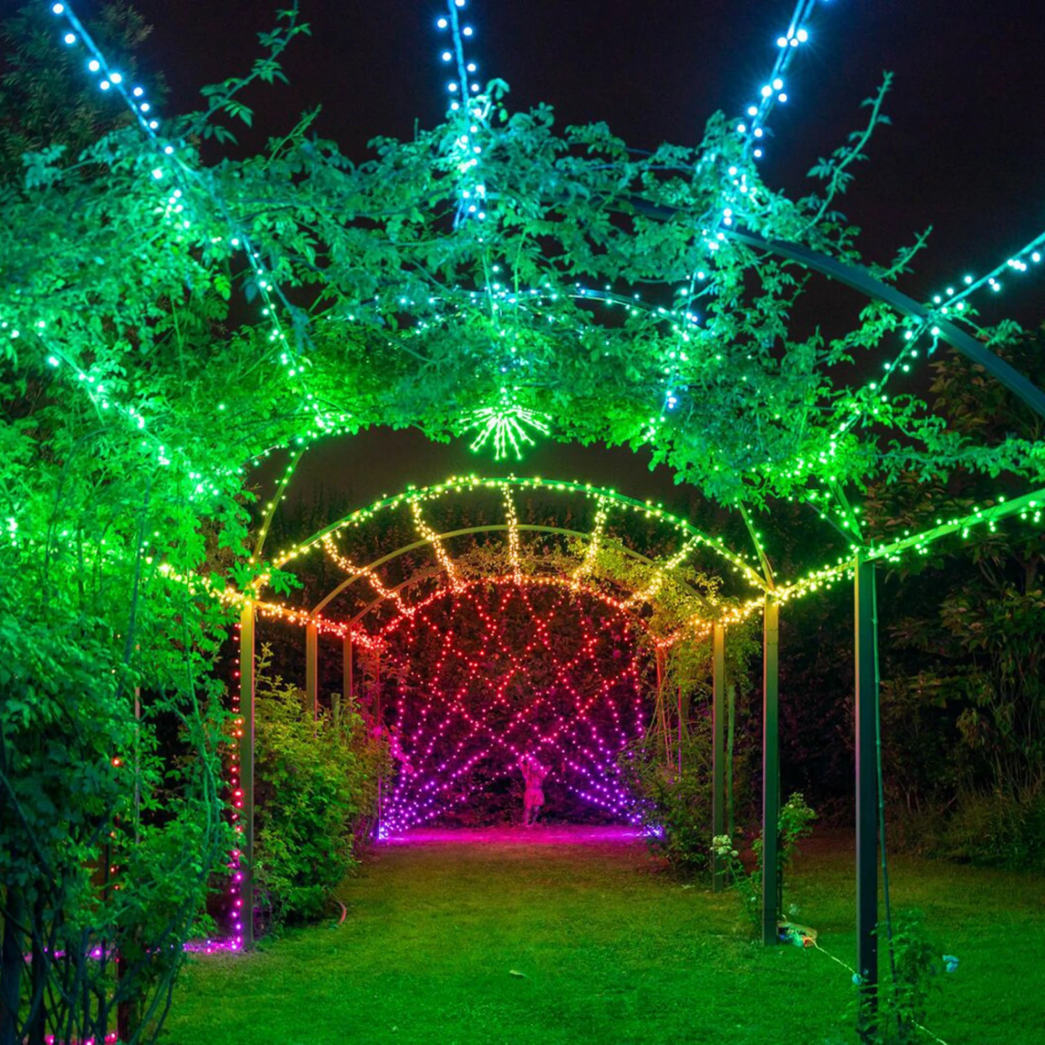 Lichterkette Twinkly RGB, Schwarz, 100-flammig 8m 10 Lichterkette Twinkly RGB, Schwarz, 100-flammig 8m – Bild 8