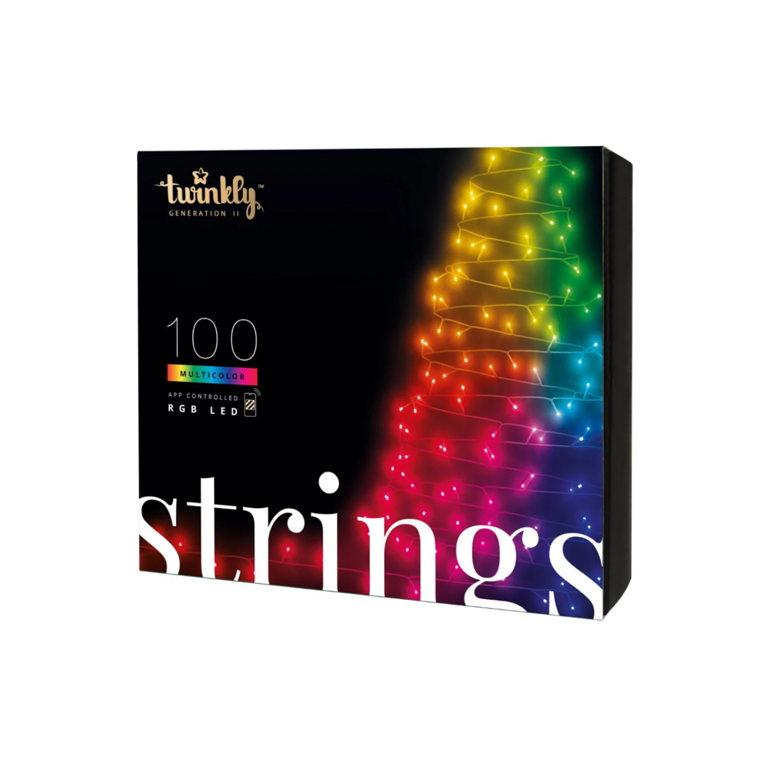 Lichterkette Twinkly RGB, Schwarz, 100-flammig 8m 11 Lichterkette Twinkly RGB, Schwarz, 100-flammig 8m – Bild 9