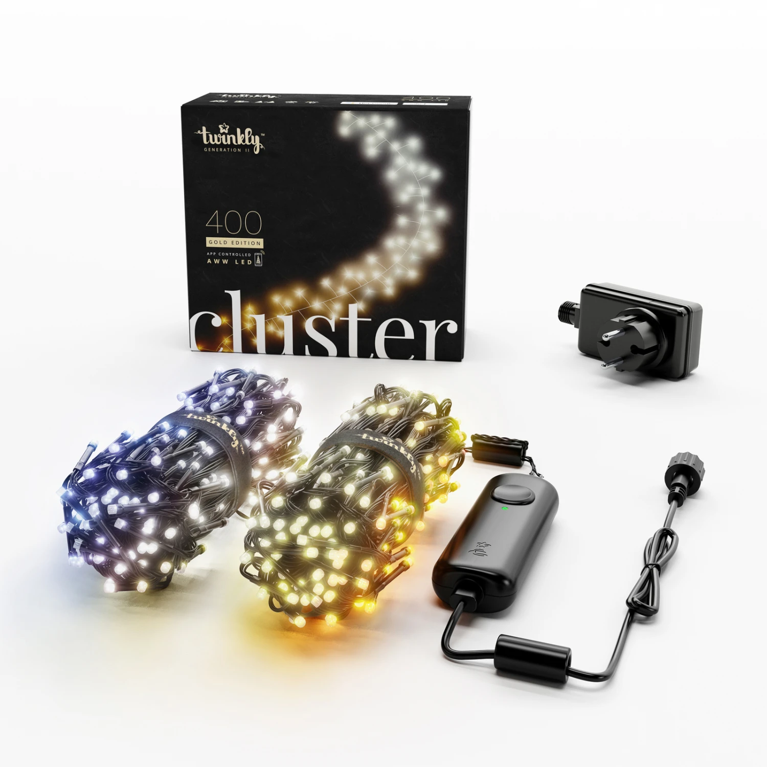 Cluster-Kette Twinkly CCT, Schwarz, 400-flammig 6m 11 Cluster-Kette Twinkly CCT, Schwarz, 400-flammig 6m – Bild 9