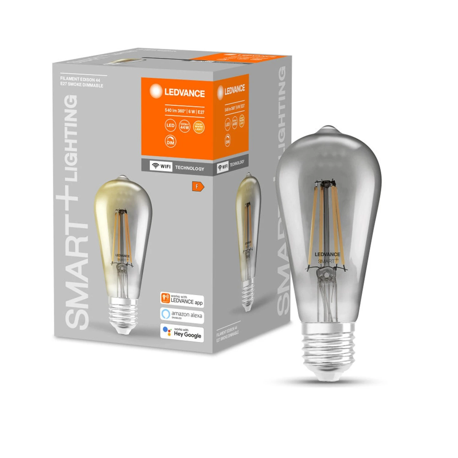 LEDVANCE SMART+ WiFi Filament Edison 44 E27 6W 825 4 LEDVANCE SMART+ WiFi Filament Edison 44 E27 6W 825 – Bild 2