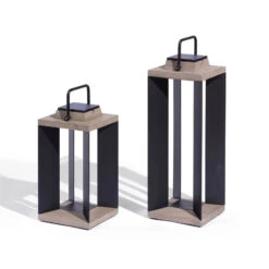 Solarlaterne Teckalu, Duratek/Alu Schwarz, 45,5cm -Philips Store 6112037 3