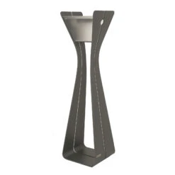 LED-Solarleuchte Osmoz Aus Aluminium, 110 Cm, Grau