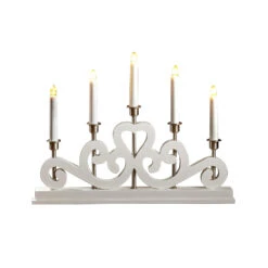 Markslöjd Lichterbogen Eneby Aus Holz, Fünfflammig, Weiß