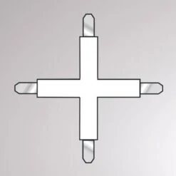 Kreuzverbinder Für Volare 2-Phasen-Schiene, Weiß