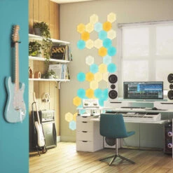 Nanoleaf Shapes Hexagons, Starter Set, 15 Panels 17 Nanoleaf Shapes Hexagons, Starter Set, 15 Panels -Philips Store 6730027 6