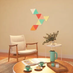 Nanoleaf Shapes Triangles, Starter Set, 9 Panels 15 Nanoleaf Shapes Triangles, Starter Set, 9 Panels -Philips Store 6730031 4