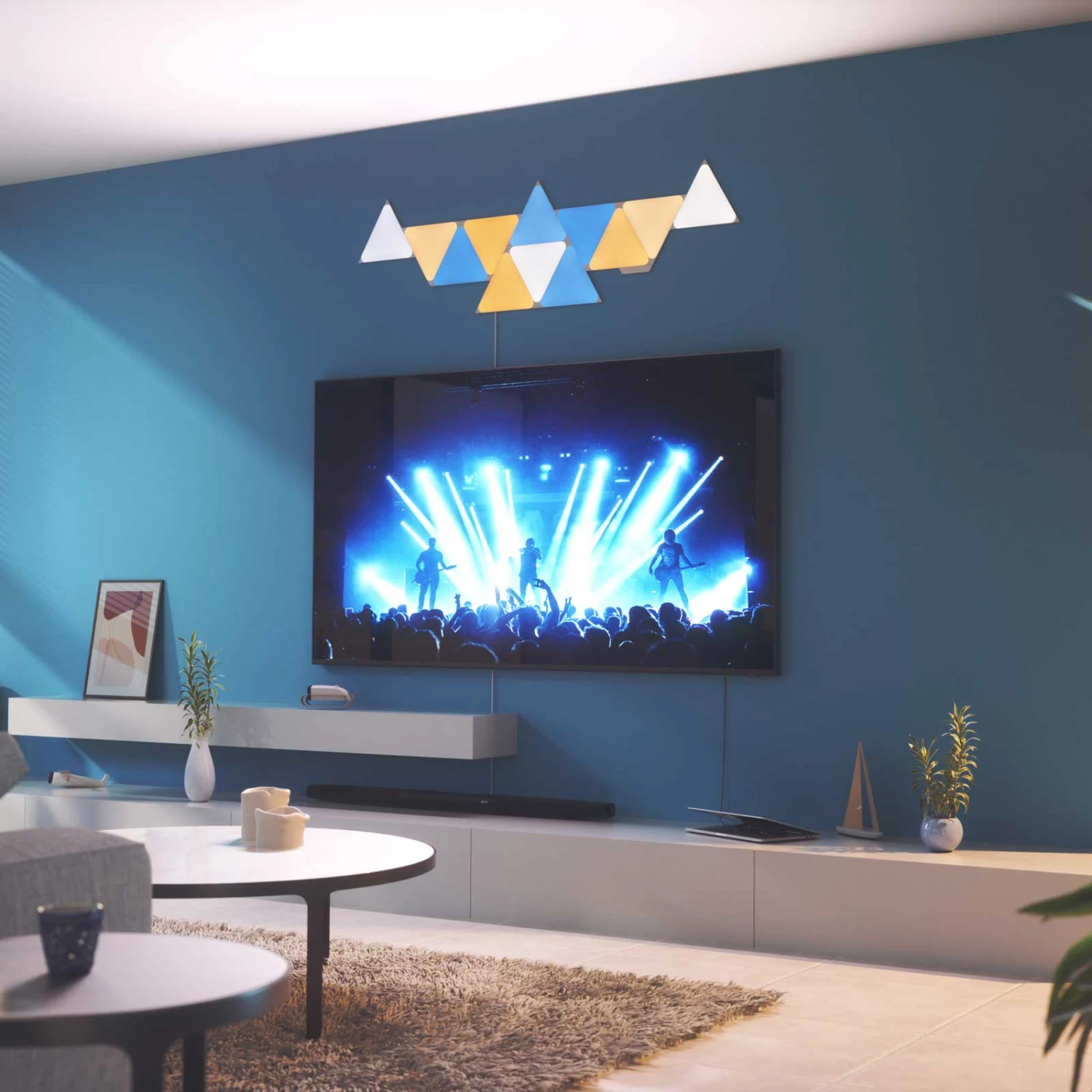 Nanoleaf Shapes Triangles, Starter Set, 9 Panels 9 Nanoleaf Shapes Triangles, Starter Set, 9 Panels – Bild 7