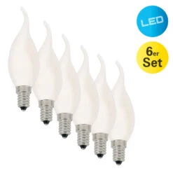 LED-Kerze Windstoß E14 4W 450lm Warmweiß 6er-Set -Philips Store 7001343 2