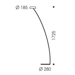 OLIGO Glance LED-Stehlampe Gebogen Weiß Matt -Philips Store 7250678 2