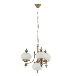 Hängeleuchte Delia In Altmessing, 4-flammig -Philips Store 7254024 2