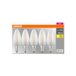 OSRAM LED-Kerzenlampe E14 4W 2.700K 470lm 5er -Philips Store 7262703 3