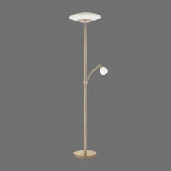 LED-Stehleuchte Troja Mit Lesearm, Dimmbar, Gold -Philips Store 7501879 2