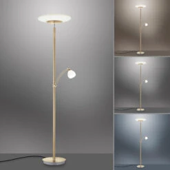 LED-Stehleuchte Troja Mit Lesearm, Dimmbar, Gold -Philips Store 7501879 6