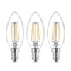 Philips LED-Kerzenlampe E14 B35 4,3W Klar 3er-Pack 2 Philips LED-Kerzenlampe E14 B35 4,3W Klar 3er-Pack -Philips Store 7532223