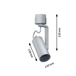 Paulmann Apol II URail Spot Chrom Matt -Philips Store 7602683 7