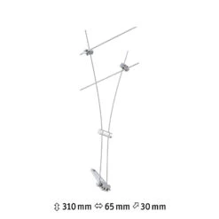 Paulmann Comet Einzelspot Für Seilsystem, Chrom 9 Paulmann Comet Einzelspot Für Seilsystem, Chrom -Philips Store 7602735 2