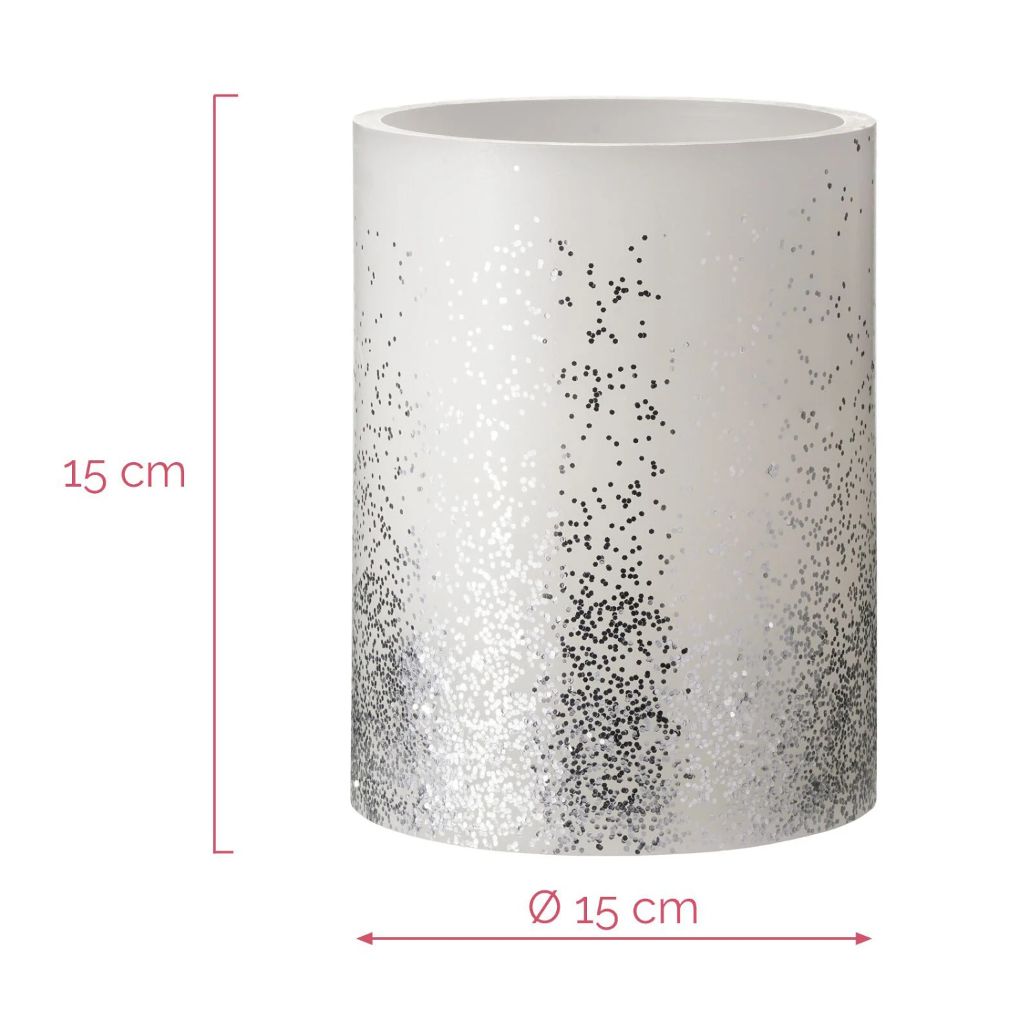 Pauleen Glowing Glitter BIG Candle LED-Kerze Wachs 8 Pauleen Glowing Glitter BIG Candle LED-Kerze Wachs – Bild 6