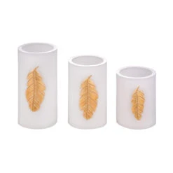 Pauleen Golden Feather Candle LED-Kerze 3er Set 13 Pauleen Golden Feather Candle LED-Kerze 3er Set -Philips Store 7602960 4