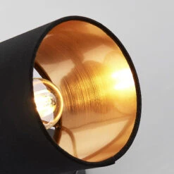 Stoff-Wandleuchte Vasilia In Schwarz-Gold, 1-fl. -Philips Store 8032155 7