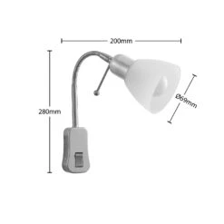 Lindby Aika Steckdosenleuchte, Flexarm, Schalter -Philips Store 8032244 5
