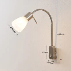 Lindby Nevyana Steckdosenlampe, Flexarm, Schalter -Philips Store 8032245 3
