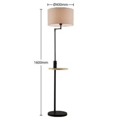 Lindby Zinia Stehlampe Mit Ablage Und USB, Schwarz 17 Lindby Zinia Stehlampe Mit Ablage Und USB, Schwarz -Philips Store 8032316 6