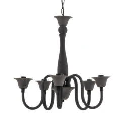 Lindby Flaka Kronleuchter, Anthrazit, Fünfflammig -Philips Store 8032641 3