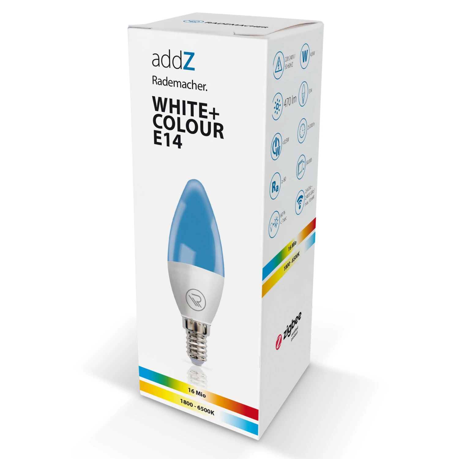 Rademacher AddZ ZigBee E14 4,8W LED-Kerze RGBW 8 Rademacher AddZ ZigBee E14 4,8W LED-Kerze RGBW – Bild 6