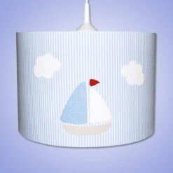 Hängeleuchte Estria Boot, Hellblau