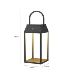 Lucande Maleos LED-Solar-Laterne, Dimmbar -Philips Store 9616155 6