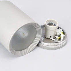 Lucande Außen-Deckenstrahler Minna, Silbergrau -Philips Store 9618024 5