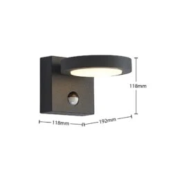 Lucande Belna LED-Außenwandlampe, Grafit, Sensor -Philips Store 9619254 7