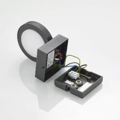 Lucande Belna LED-Außenwandlampe, Grafit, Sensor -Philips Store 9619254 9