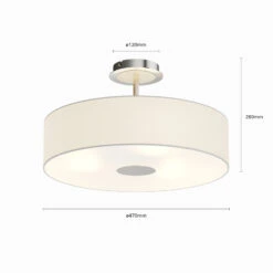 Deckenleuchte Josia Aus Stoff, Weiß 17 Deckenleuchte Josia Aus Stoff, Weiß -Philips Store 9620048 6