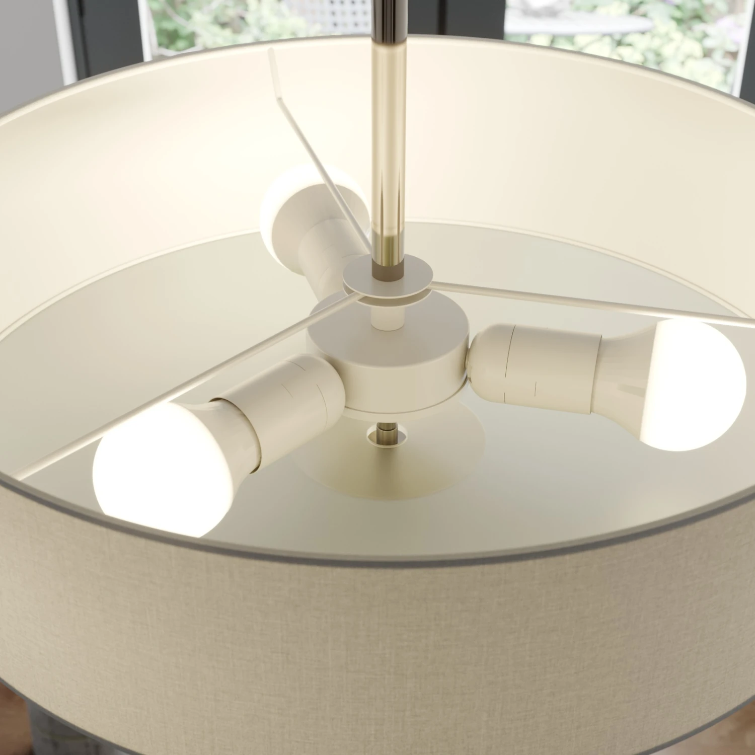 Deckenleuchte Josia Aus Stoff, Weiß 11 Deckenleuchte Josia Aus Stoff, Weiß – Bild 9