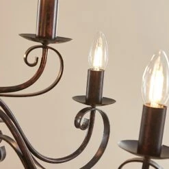 Landhaus-Kronleuchter Caleb, 9-flammig -Philips Store 9620631 6