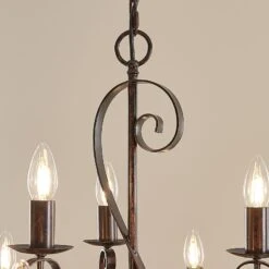 Landhaus-Kronleuchter Caleb, 9-flammig -Philips Store 9620631 7