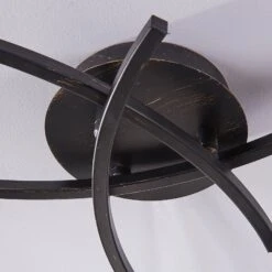 Dreiflammige Deckenlampe Della, Schwarz-gold -Philips Store 9620970 6